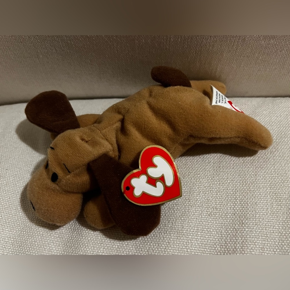 Bones the Dog 1993 Vintage TY Teenie Beanie Babies McDonald's soft Toy